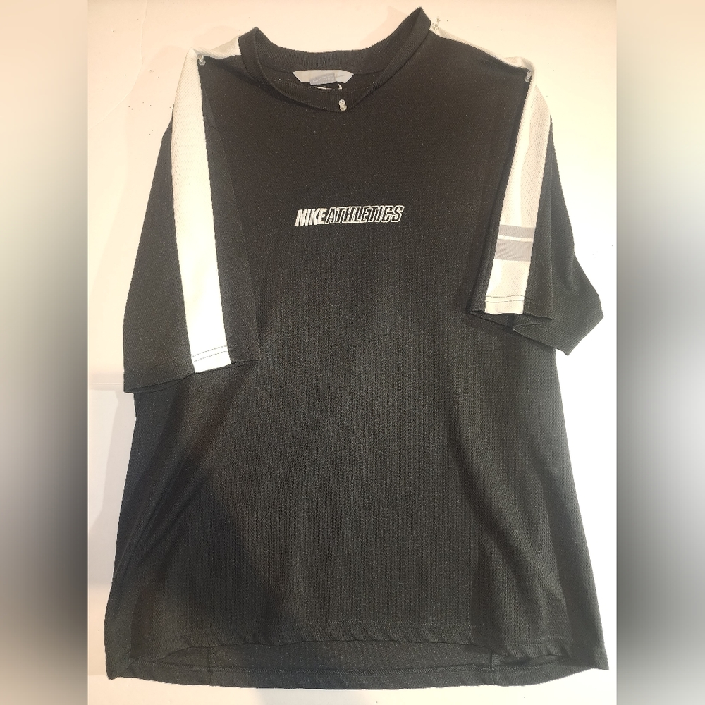 Nike Athletics Shirt Men's Black Short Sleeve Activewear Pullover Size 2XL Sport